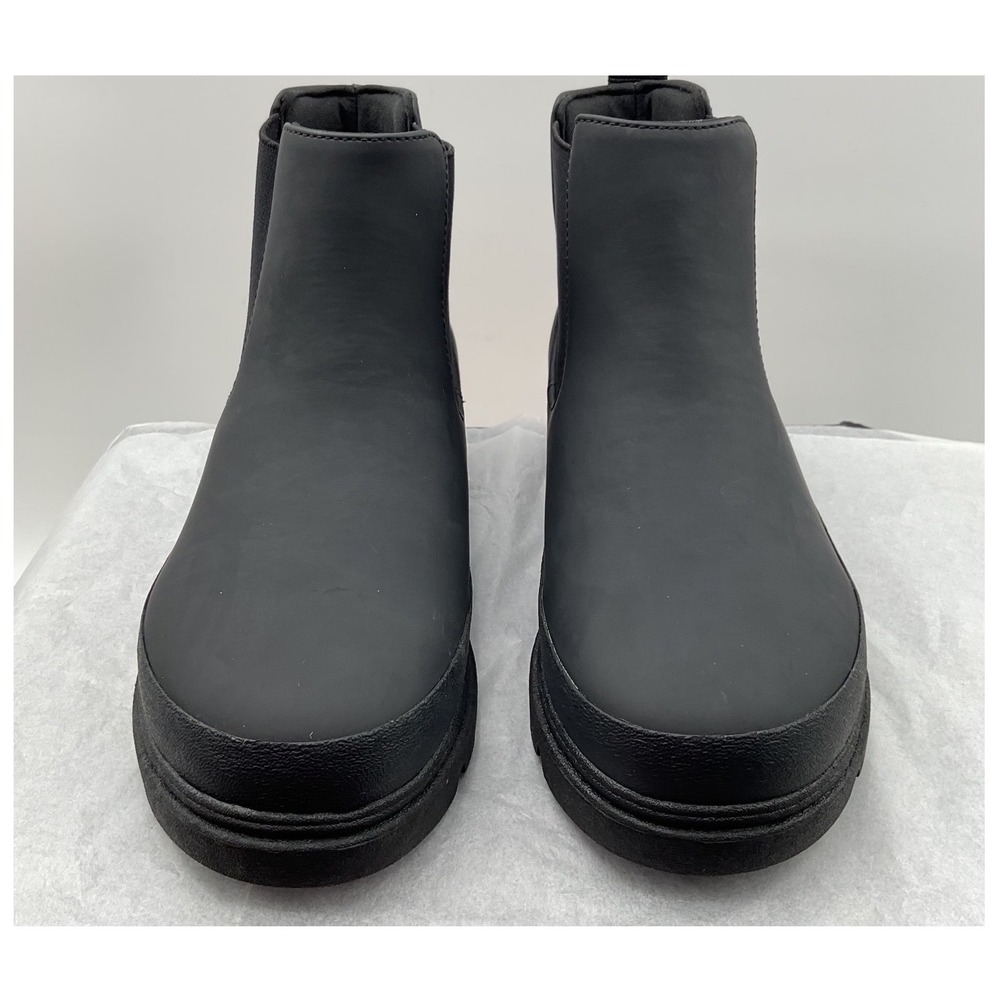 Native Kensington‎ Chelsea Big Kid Onyx Black Water Resistant Boots J4 EUR 36
